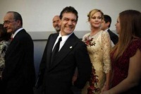 Antonio Banderas fue a Málaga junto a su esposa Melanie Griffith y su hija Estela del Carmen
